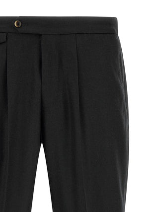 Black Virgin Wool Dress Pants