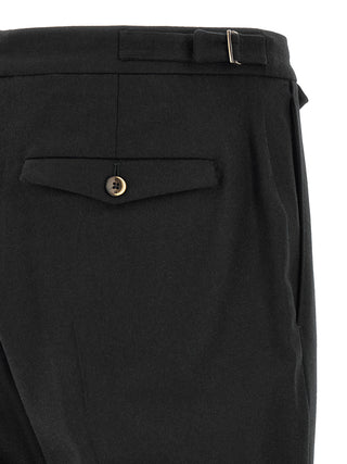 Black Virgin Wool Dress Pants