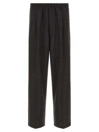 Brown Virgin Wool Dress Pants