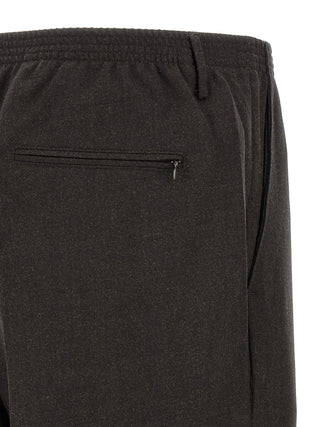 Brown Virgin Wool Dress Pants