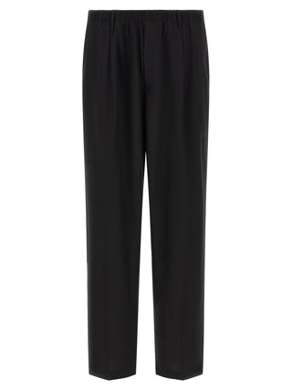 Black Virgin Wool Dress Pants