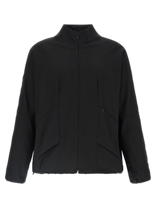 Black Virgin Wool Full-Length Jacket