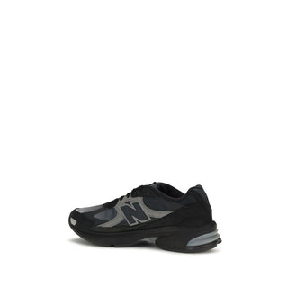 Black Recycled Polyester Athletic Sneakers