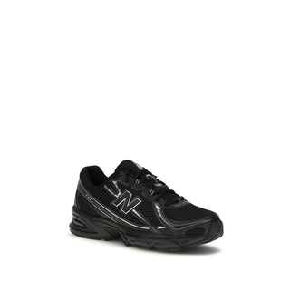 Black Polyamide Athletic Sneakers
