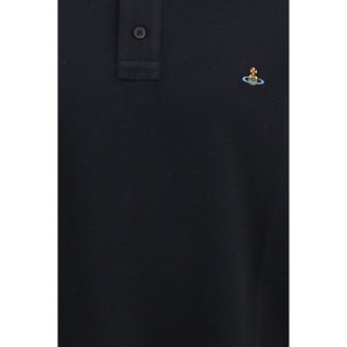 Black Cotton Polo Shirt