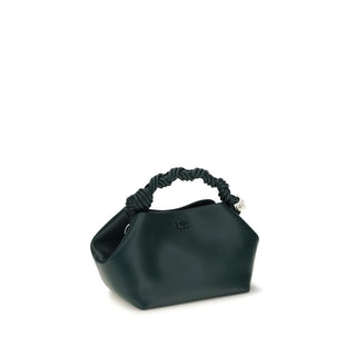 Bicolor Recycled Leather Shoulder Bag