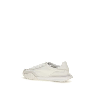 White Calf Leather Bos Taurus Athletic Sneakers
