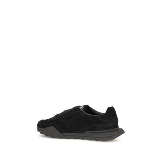 Black Calf Leather Bos Taurus Athletic Sneakers