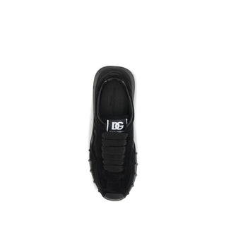 Black Calf Leather Bos Taurus Athletic Sneakers