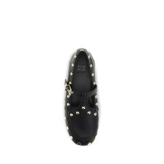 Black Recycled Polyester Ballet Flats