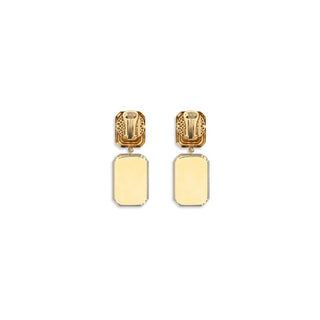 Gold Glass Earrings