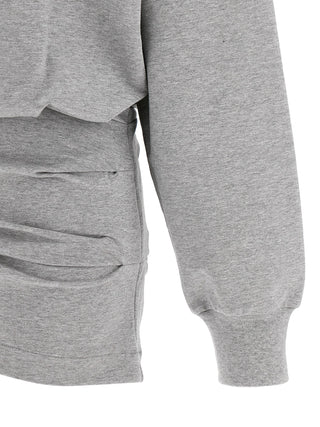 Gray Cotton Short Dress