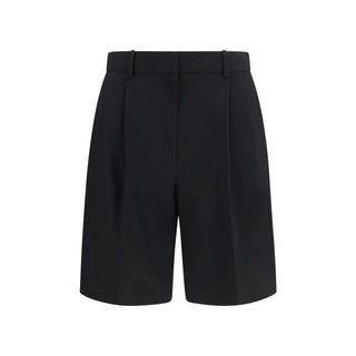 Black Wool Oves Aries Bermuda Shorts