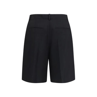 Black Wool Oves Aries Bermuda Shorts