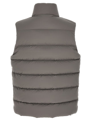 Gray Polyamide Sleeveless Jacket