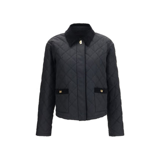 Black Cotton Full-Length Jacket