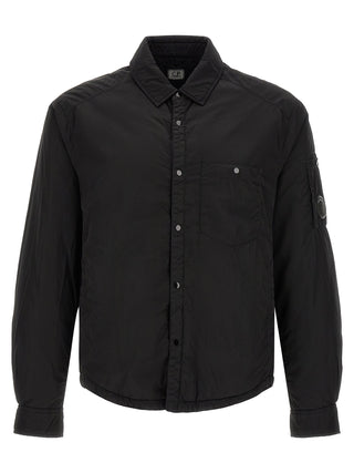 Black Polyamide Full-Length Jacket