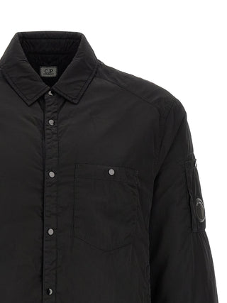 Black Polyamide Full-Length Jacket