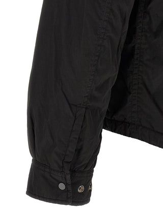 Black Polyamide Full-Length Jacket
