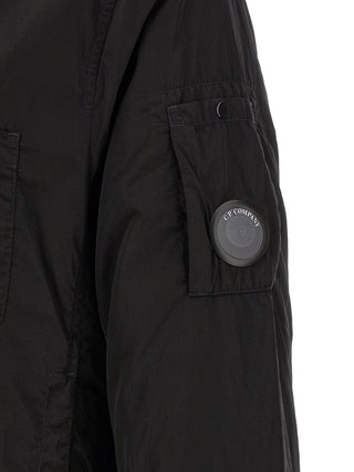 Black Polyamide Full-Length Jacket