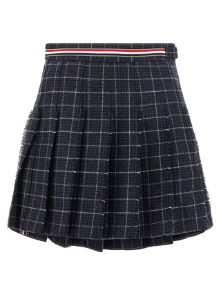 Blue Wool Long Skirt
