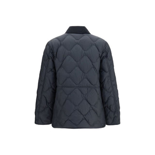 Gray Polyester Shell Jacket