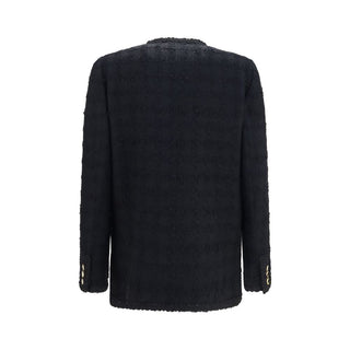 Black Cotton Full-Length Jacket