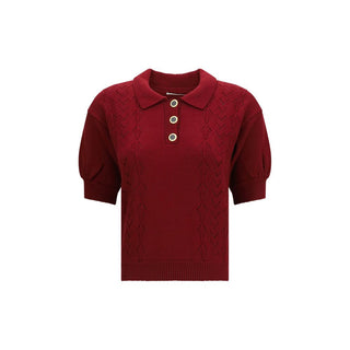 Bordeaux Wool Oves Aries Shortsleeve Shirt