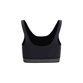 Black Polyester Sport Bra