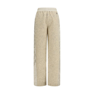 Beige Polyester Joggers (Workout Pants)