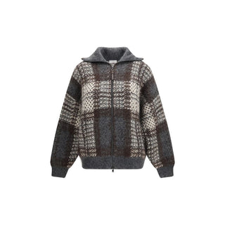 Gray Mohair Cardigan