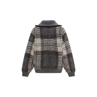 Gray Mohair Cardigan