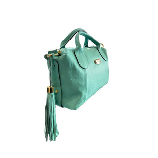 Turquoise Cowhide Handbag