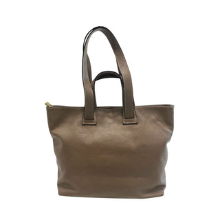 Beige Cowhide Handbag