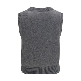 Gray Wool Oves Aries Sleeveles Sweater