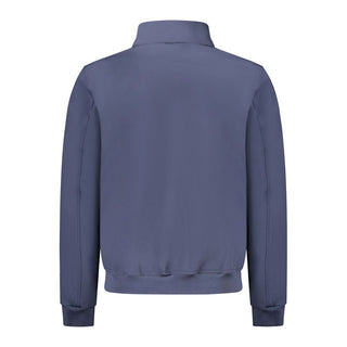 Blue Polyester Men's Jacket