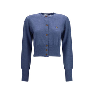 Blue Silk Cardigan