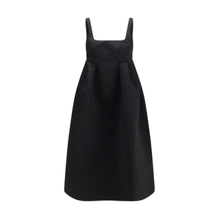 Black Polyester Casual Dress