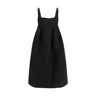 Black Polyester Casual Dress