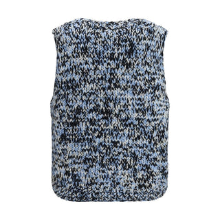 Multicolor Wool Oves Aries Sleeveles Sweater