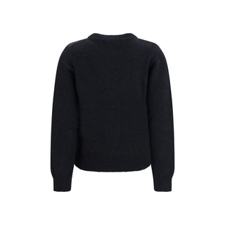 Black Recycled Wool Sweatshirt