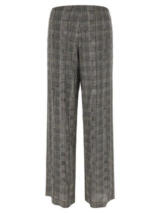 Gray Viscose Casual Pants