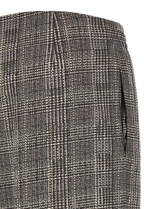Gray Viscose Casual Pants