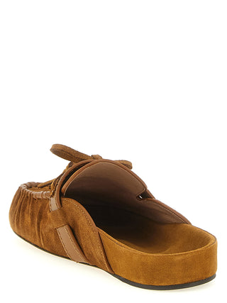 Brown Cowhide Slip-On Loafers