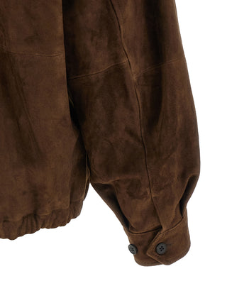 Brown Goatskin Full-Length Jacket