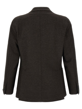 Brown Virgin Wool Blazer