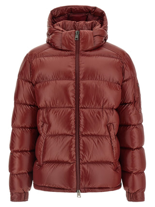 Bordeaux Polyamide Full-Length Jacket