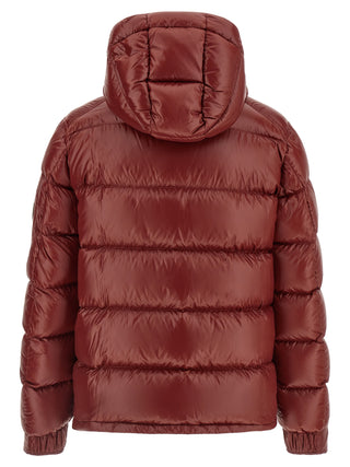 Bordeaux Polyamide Full-Length Jacket