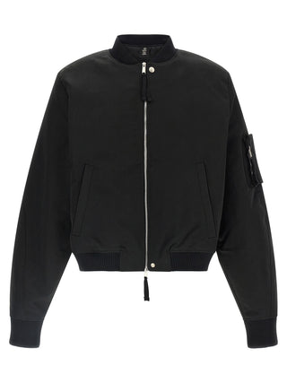 Black Recycled Polyamide Bomber