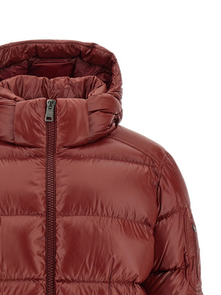 Bordeaux Polyamide Full-Length Jacket